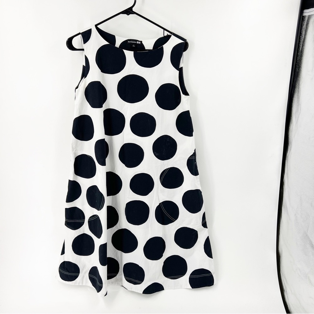 UNIQLO X MARIMEKKO BLACK/WHITE Polka Dot Dress Size Small